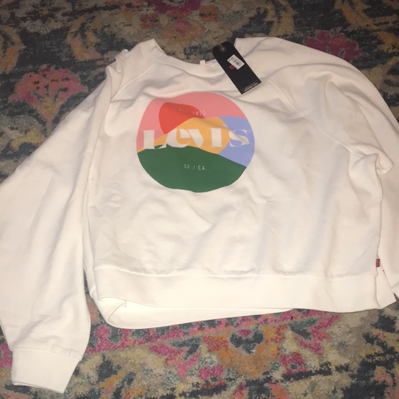 NWT Levi's Plus Womens Crew Neck Long Sleeve Sweatshirt - Picture 4 of 10